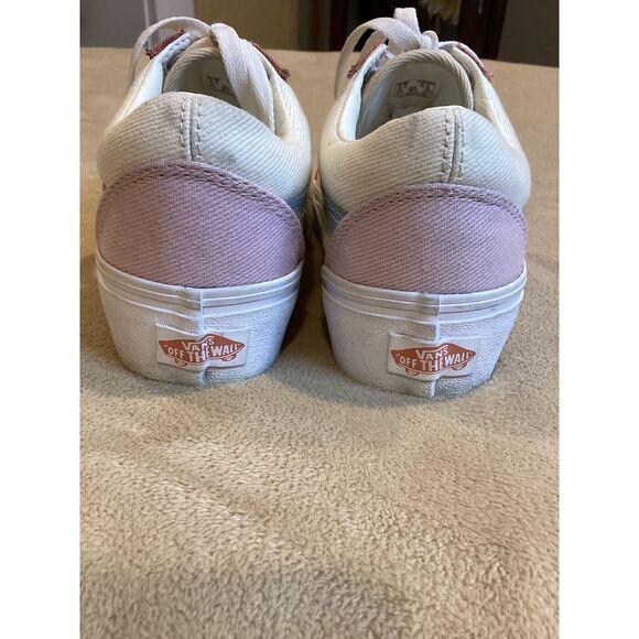 VANS Old Skool Platform Womens Pastel Color Block Shoes, SIze Women's 6 - Picture 4 of 7